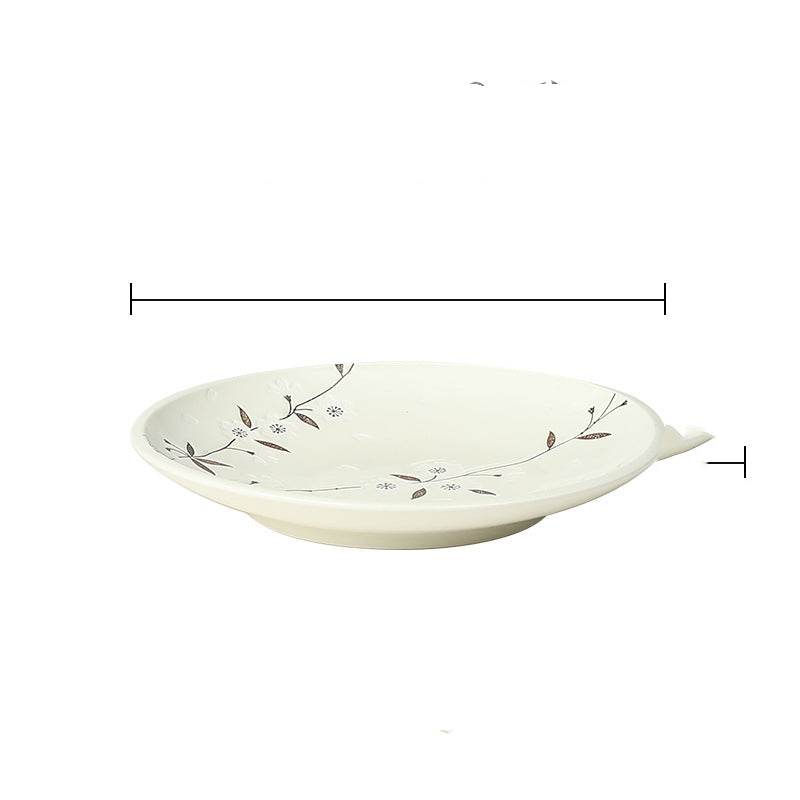 Japanese-style Tableware Plate Steak Plate Dinner Plate Flat Plate - Mubimart