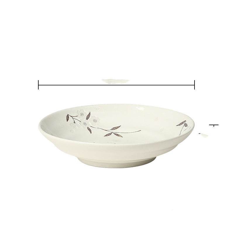 Japanese-style Tableware Plate Steak Plate Dinner Plate Flat Plate - Mubimart