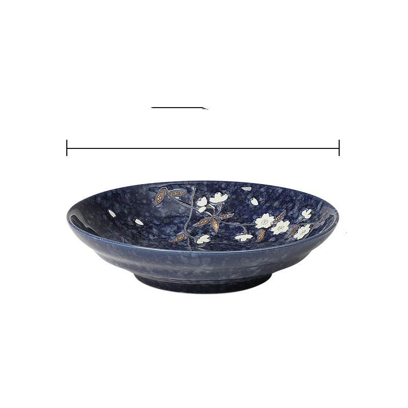 Japanese-style Tableware Plate Steak Plate Dinner Plate Flat Plate - Mubimart