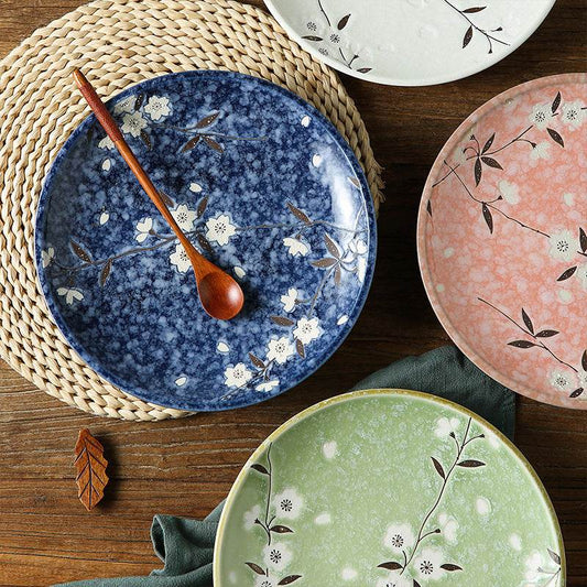 Japanese-style Tableware Plate Steak Plate Dinner Plate Flat Plate - Mubimart