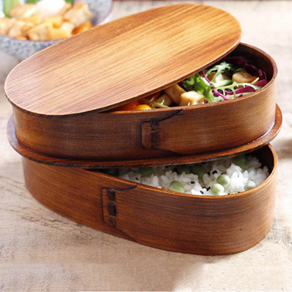 Japanese style cedar bento box - Mubimart
