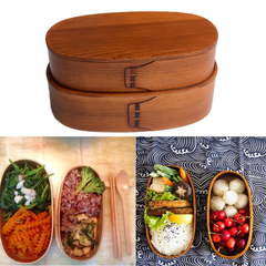 Japanese style cedar bento box - Mubimart - Bento Box 