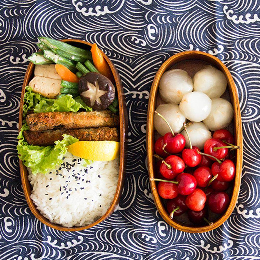 Japanese style cedar bento box - Mubimart