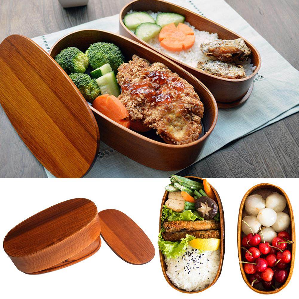 Japanese style cedar bento box - Mubimart