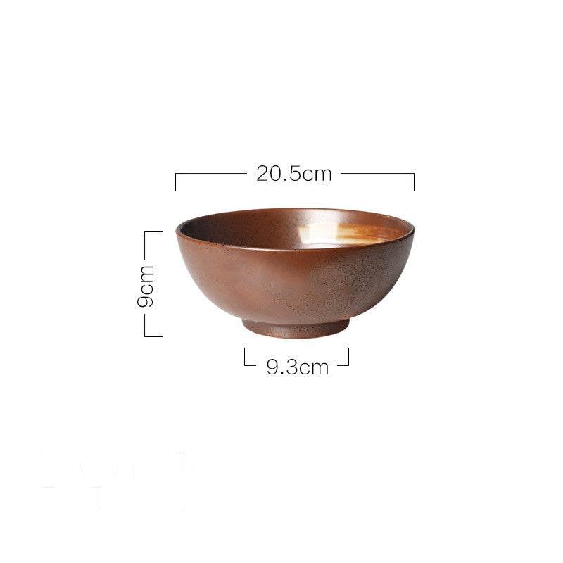 Japanese-style ceramic soup noodle bowl - Mubimart