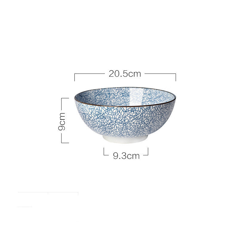 Japanese-style ceramic soup noodle bowl - Mubimart -  