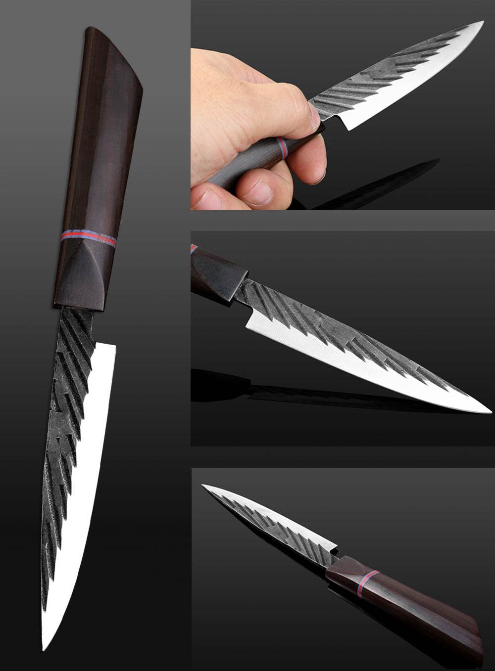 Japanese style cutting knife set - Mubimart
