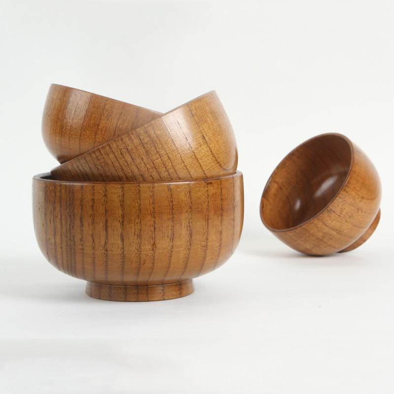 Japanese style natural jujube wooden bowl - Mubimart