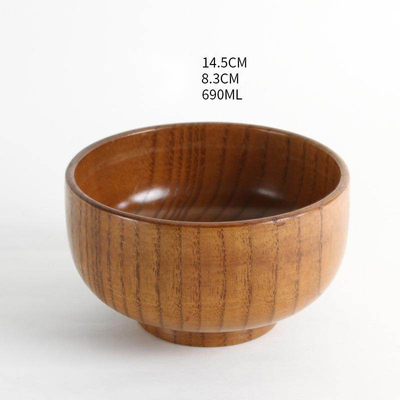 Japanese style natural jujube wooden bowl - Mubimart