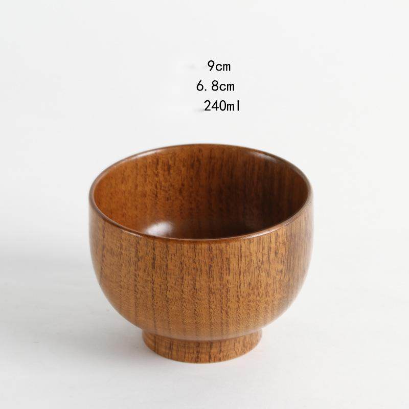 Japanese style natural jujube wooden bowl - Mubimart