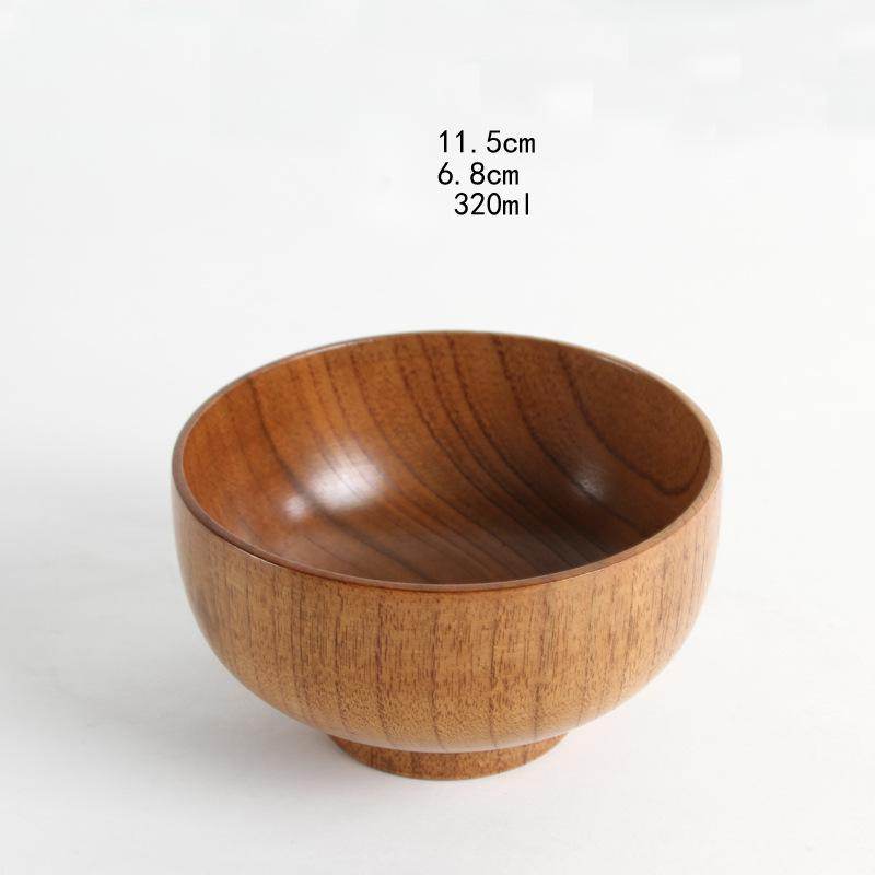 Japanese style natural jujube wooden bowl - Mubimart