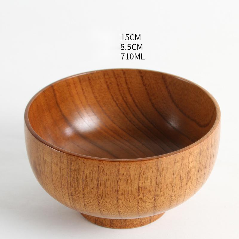 Japanese style natural jujube wooden bowl - Mubimart -  