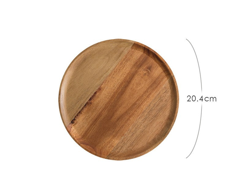 Japanese style wooden tray household tray - Mubimart -  