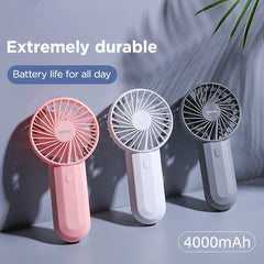 Ji Le Tang Jr-Cy287 Strong Wind Double Blade Series Handheld Fan Fan Fan Student Portable Fan - Mubimart -  