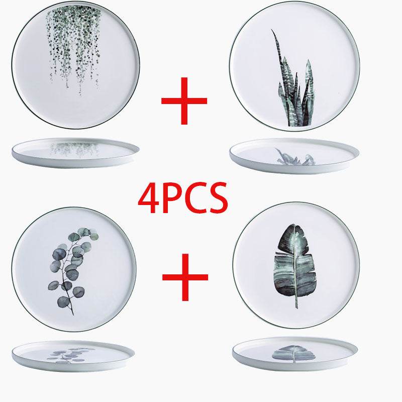 Kawashima House Nordic Creative Steak Plate Western Food Plate Net Red Plate Plate Home Fruit Plate Breakfast Snack Plate - Mubimart