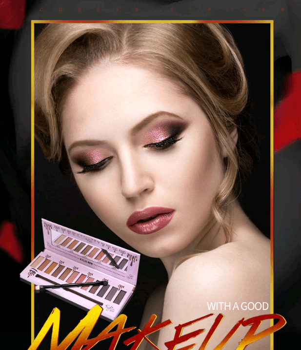 Kelly 12 color eyeshadow Kelly eyeshadow Kelly matte eyeshadow - Mubimart
