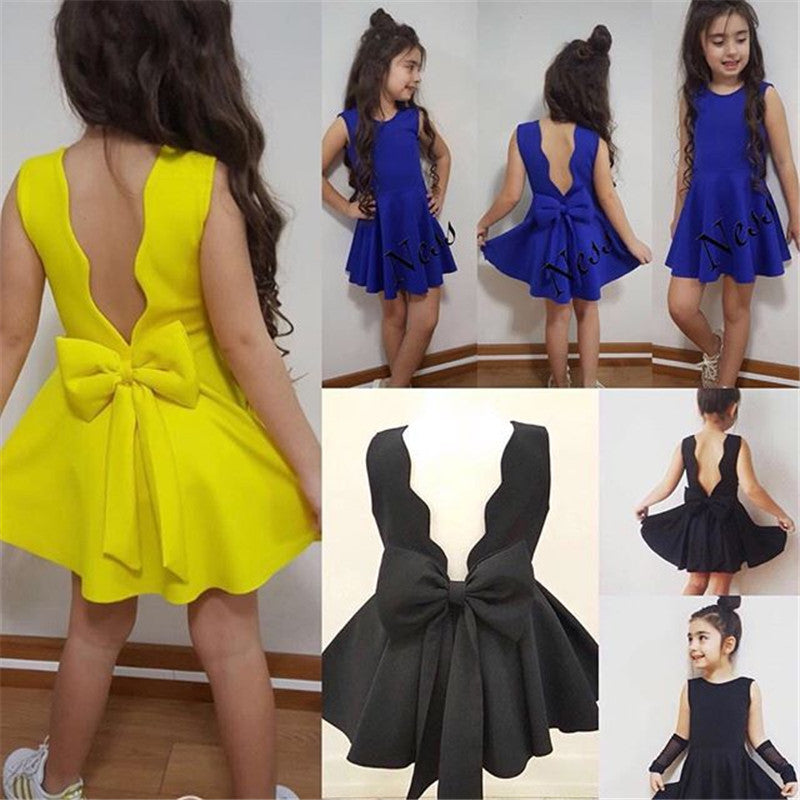 Kids Clothes Dress Baby Sleeveless Girl Clothing Years - Mubimart - Girl Dress 