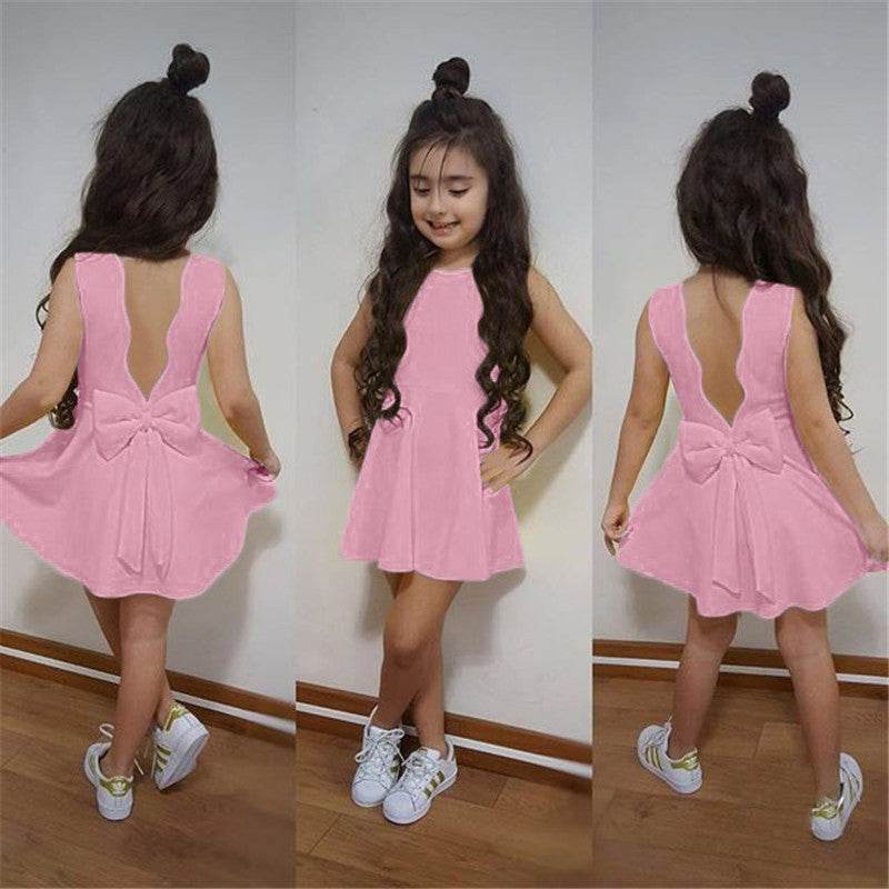 Kids Clothes Dress Baby Sleeveless Girl Clothing Years - Mubimart