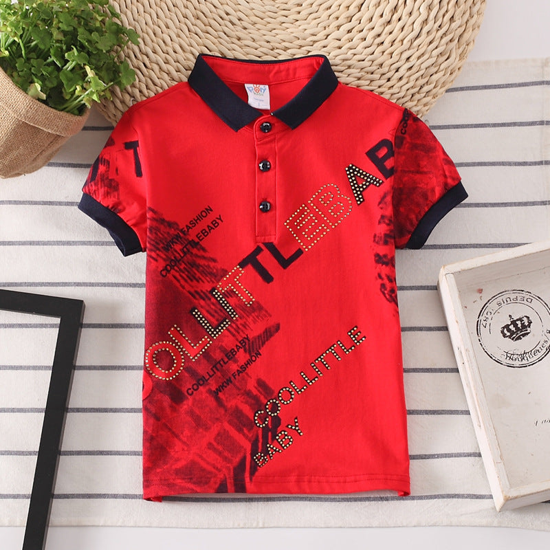 Kids Shirt Boys Tops Children Clothes Wear - Mubimart - Boys T-shirt 