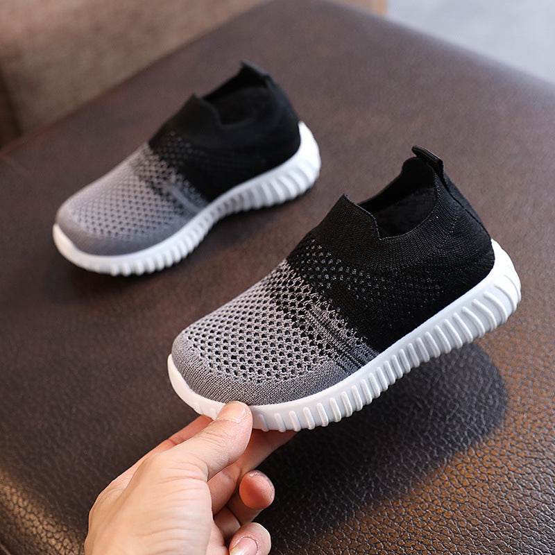 Kids Shoes Multicolor Knitted Toddler Baby Sneakers Casual - Mubimart