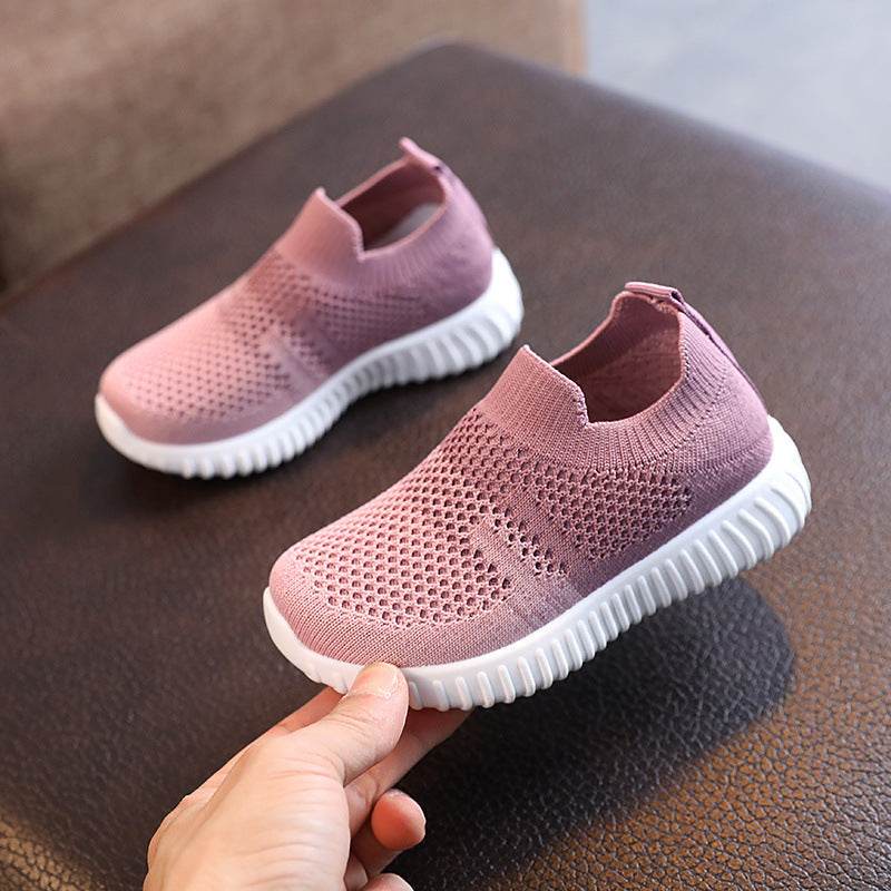 Kids Shoes Multicolor Knitted Toddler Baby Sneakers Casual - Mubimart