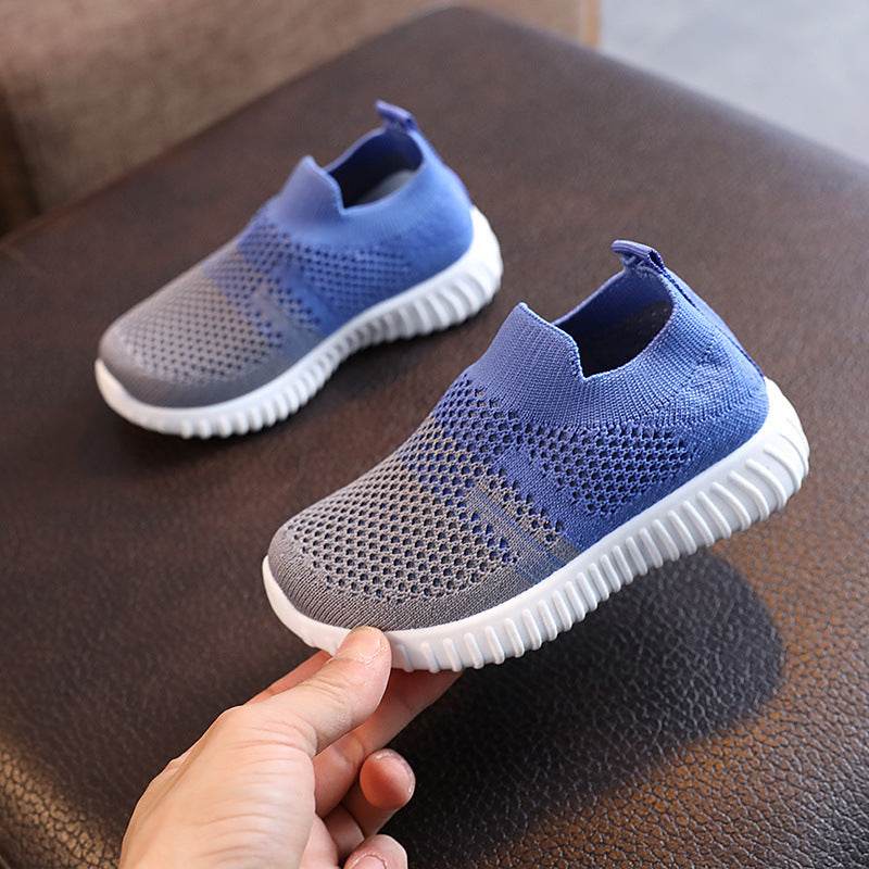 Kids Shoes Multicolor Knitted Toddler Baby Sneakers Casual - Mubimart