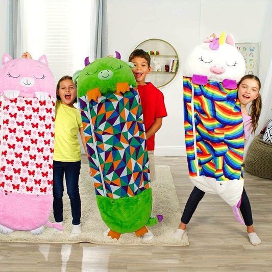 Kids Sleeping Bag, Soft Sleepy Sack For Kids & Toddlers Easy Roll Up Design For School, Daycare Children Sleeping Bags Play Pillow Sleep Sack - Mubimart