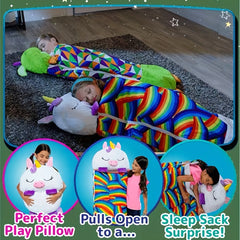 Kids Sleeping Bag, Soft Sleepy Sack For Kids & Toddlers  Easy Roll Up Design For School, Daycare  Children Sleeping Bags Play Pillow Sleep Sack - Mubimart -  