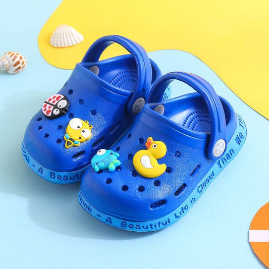 Kids Slippers for Boys Girls Cartoon Shoes Summer Toddler - Mubimart