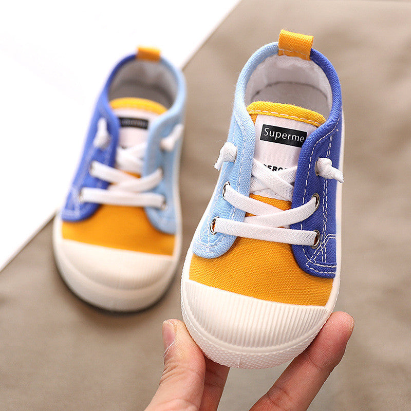 Kindergarten Indoor Shoes Baby Cloth Shoes Children Canvas Shoes - Mubimart -  