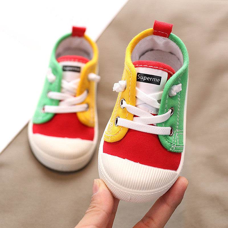 Kindergarten Indoor Shoes Baby Cloth Shoes Children Canvas Shoes - Mubimart
