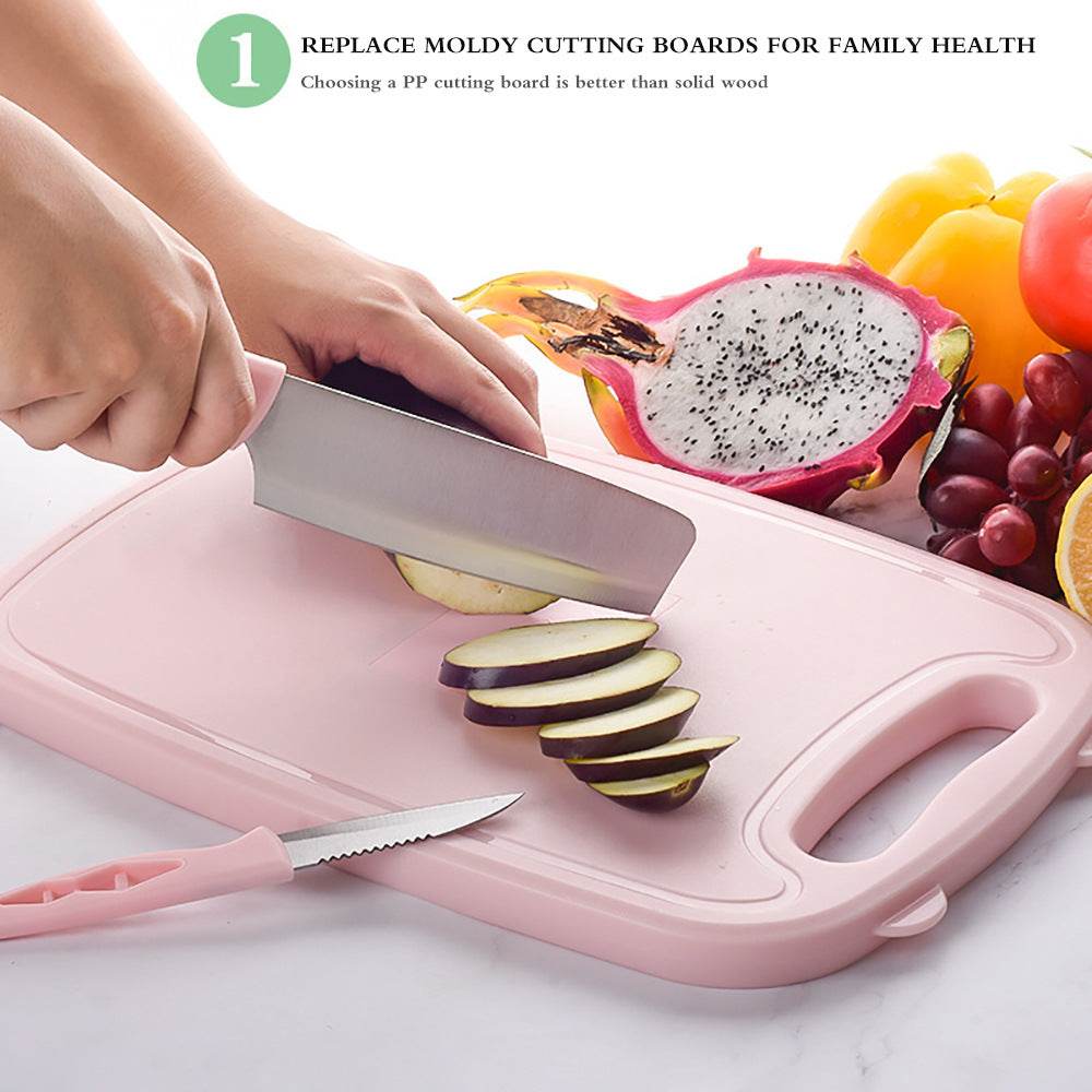 Kitchen Chopping Board 9 In 1 Foldable Drainage Basket Multi - Mubimart