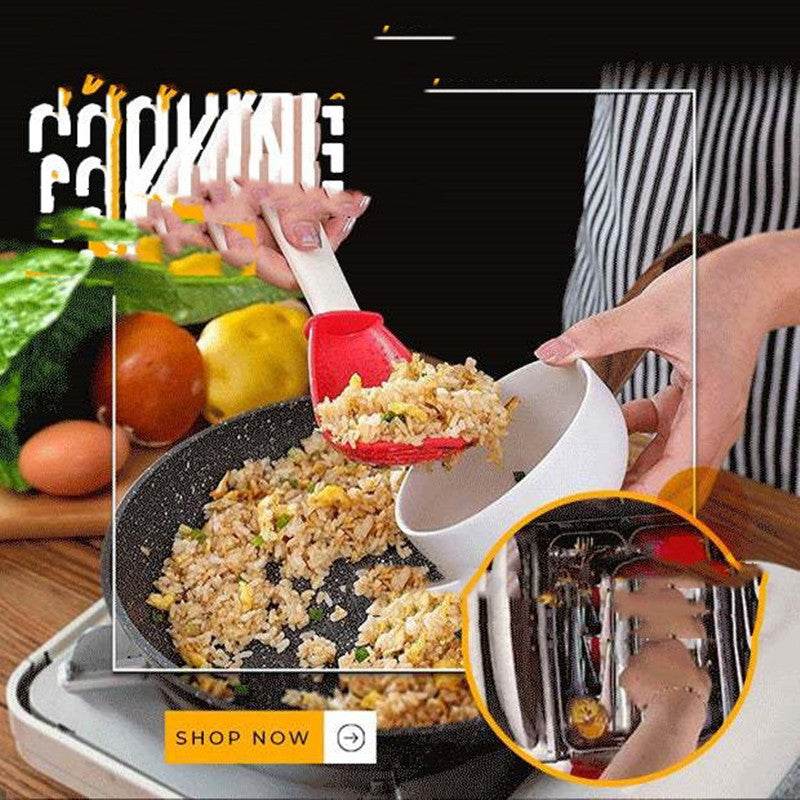 Kitchen Cooking Spoon Grinding Mash Colander Drain Spoon - Mubimart