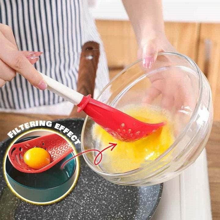Kitchen Cooking Spoon Grinding Mash Colander Drain Spoon - Mubimart