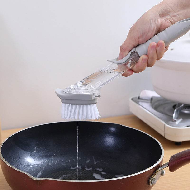Kitchen Dish Brush Hydraulic Brush Automatic Liquid Adding Type - Mubimart