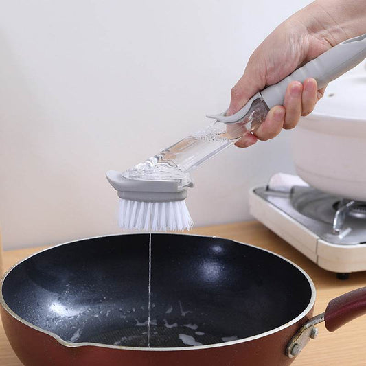 Kitchen Dish Brush Hydraulic Brush Automatic Liquid Adding Type - Mubimart