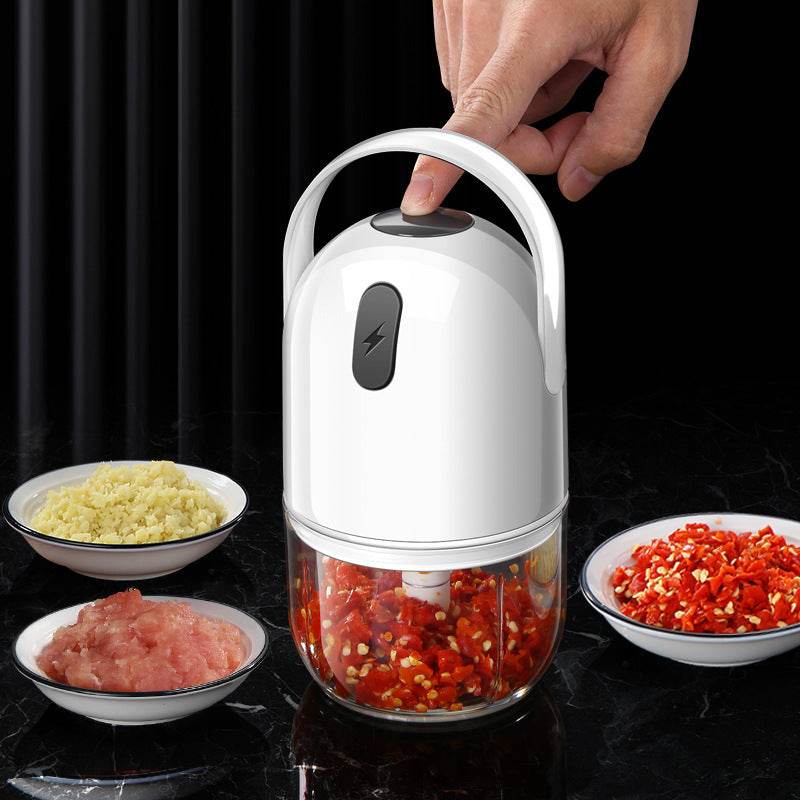 Kitchen Electric Garlic Masher Large-capacity Household Garlic Press - Mubimart
