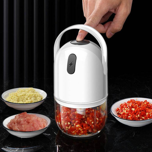 Kitchen Electric Garlic Masher Large-capacity Household Garlic Press - Mubimart