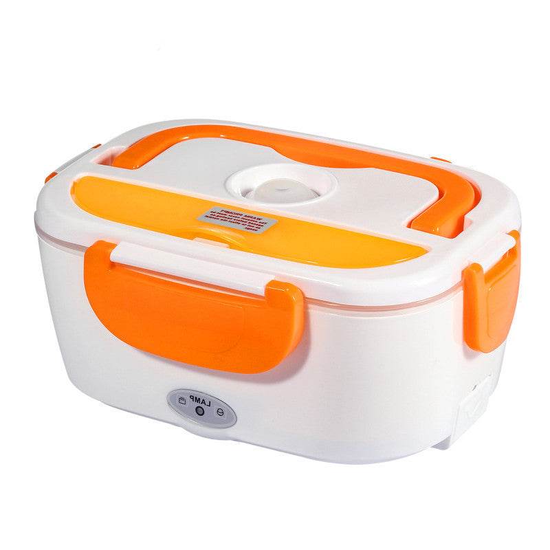 Kitchen Electric Heated Lunch Box Stainless Steel School Car Picnic Food Heating Heater Food Warmer Container - Mubimart