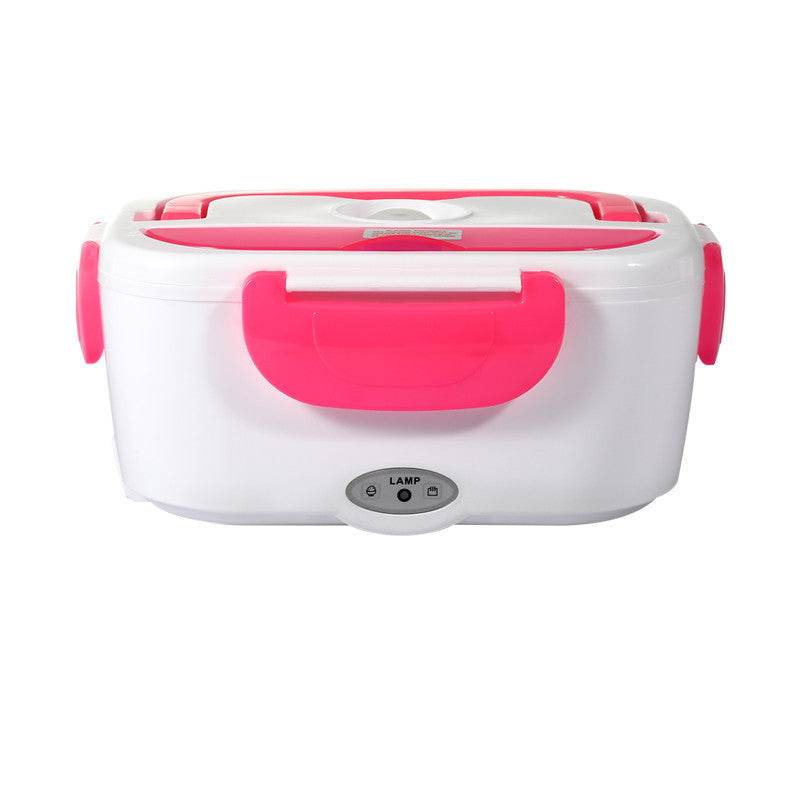 Kitchen Electric Heated Lunch Box Stainless Steel School Car Picnic Food Heating Heater Food Warmer Container - Mubimart