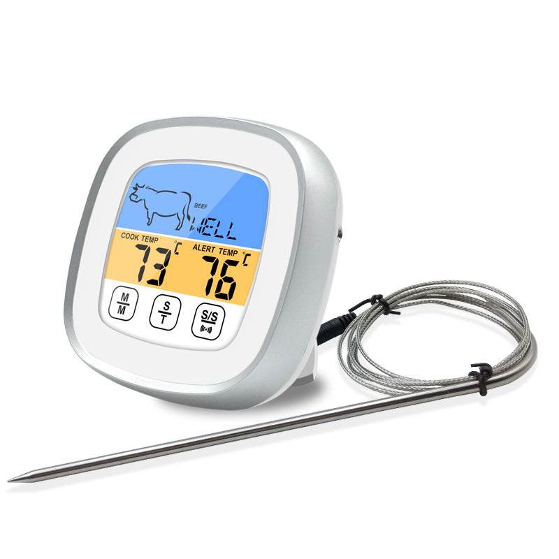 Kitchen Food Digital Display Touch Thermometer Outdoor Barbecue Thermometer - Mubimart