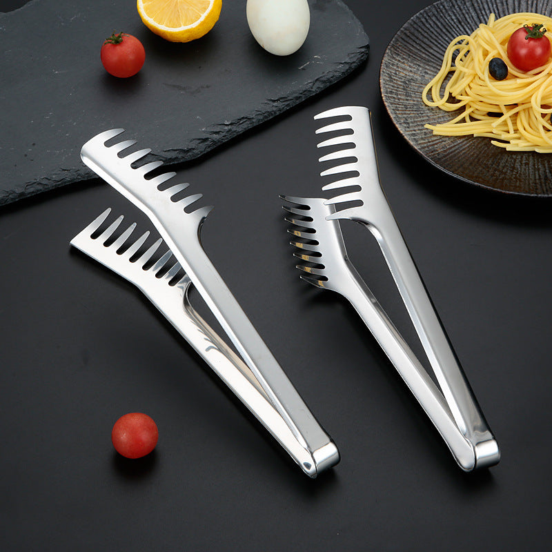 Kitchen Food Tongs Stainless Steel - Mubimart - Food Tong 