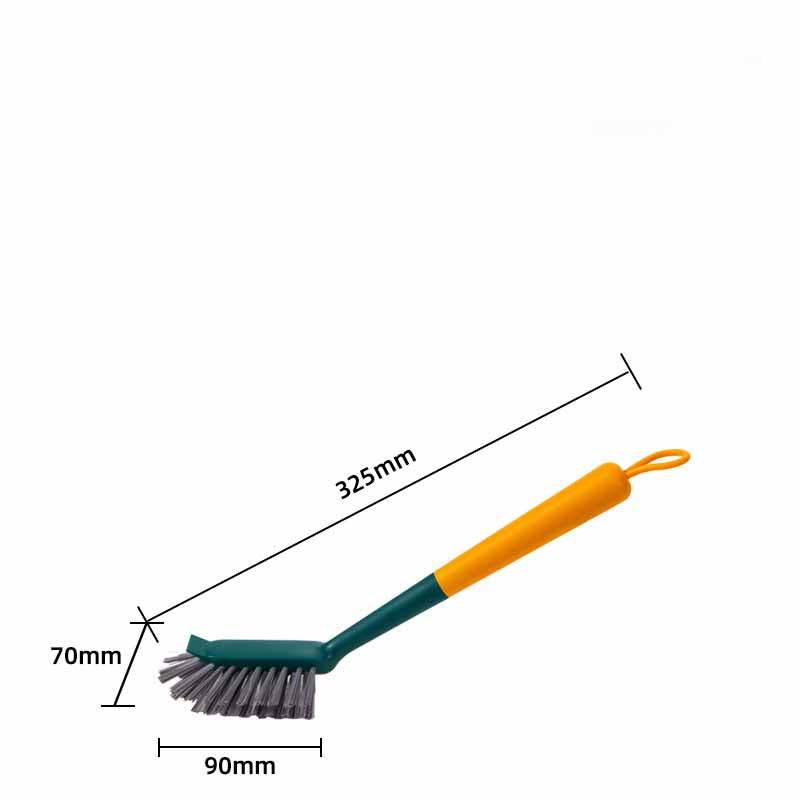 Kitchen Pot Brush Dish Brush Long Handle Soft Bristle Cup Brush Board Brush Shoe Brush Window Scraper Sweeper TPR Set - Mubimart