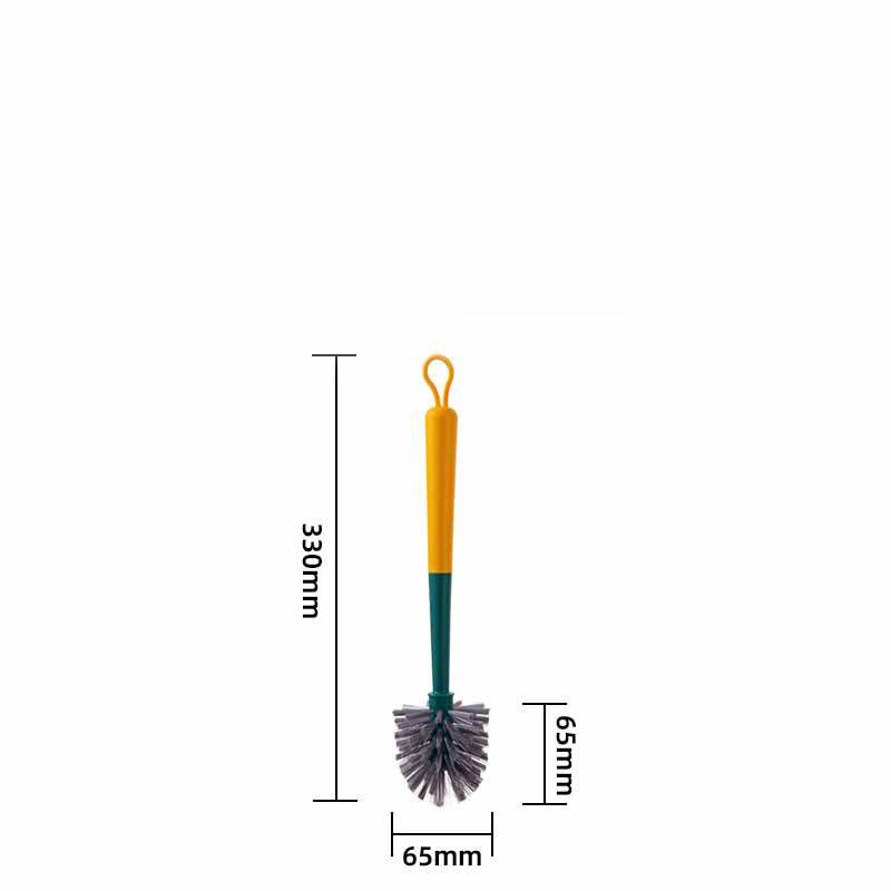 Kitchen Pot Brush Dish Brush Long Handle Soft Bristle Cup Brush Board Brush Shoe Brush Window Scraper Sweeper TPR Set - Mubimart