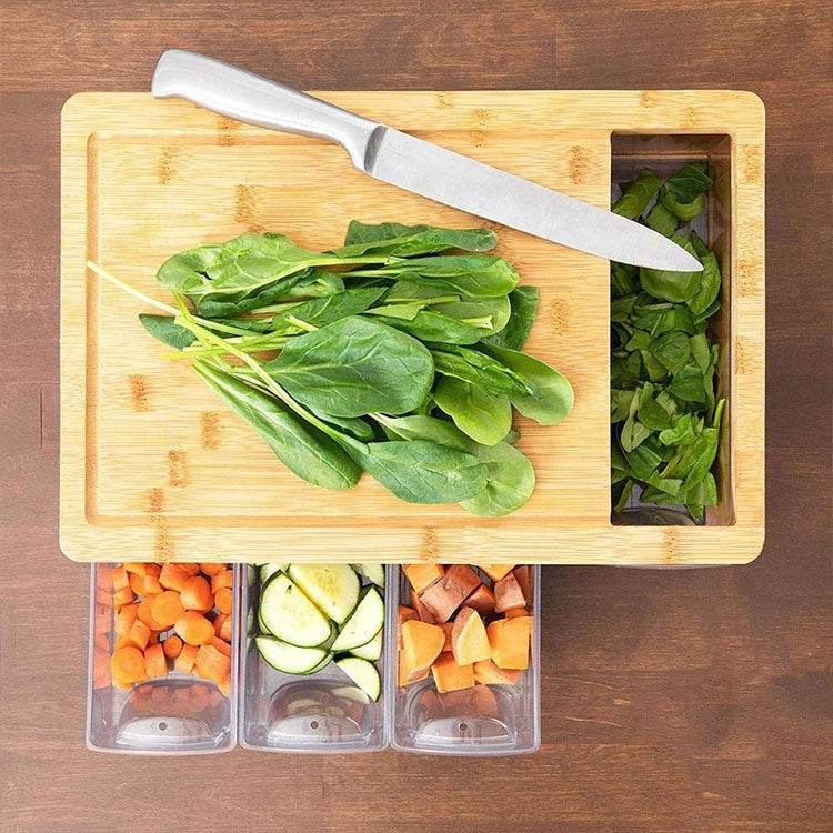 Kitchen Rectangular Large Drawer Type Cutting Board - Mubimart