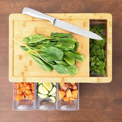 Kitchen Rectangular Large Drawer Type Cutting Board - Mubimart -  