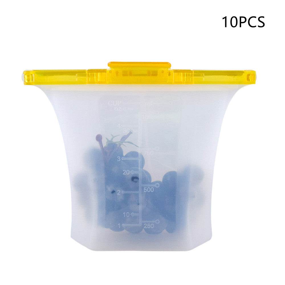 Kitchen Refrigerator Silicone Food Storage Bag - Mubimart
