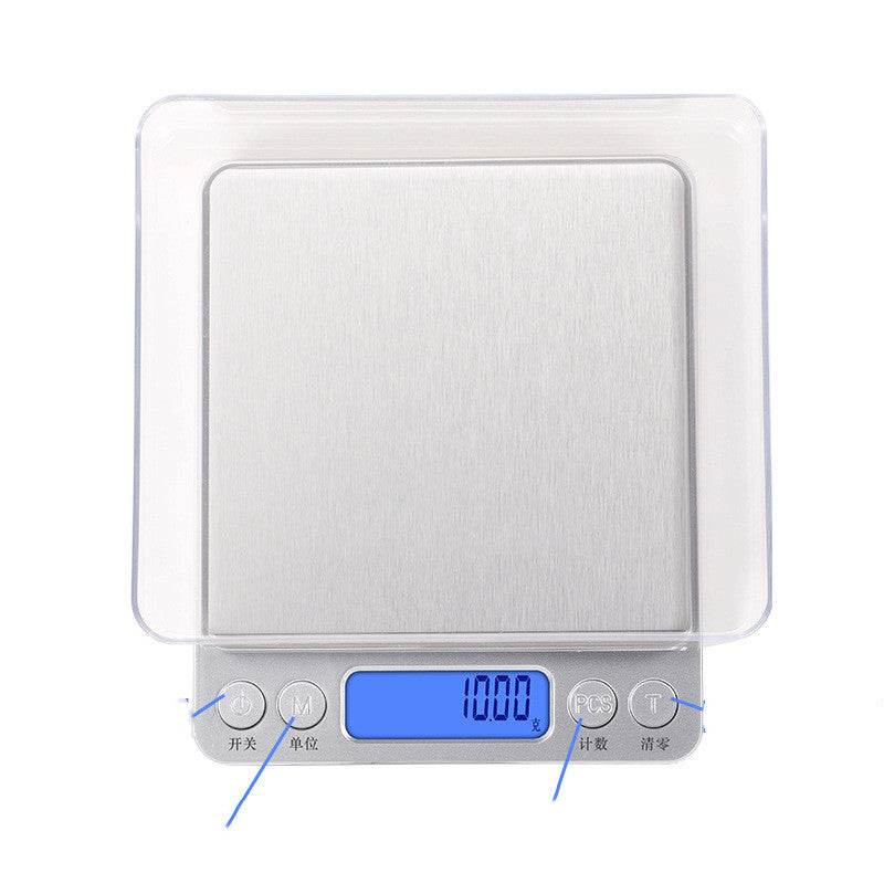 Kitchen Scale Cross-border Baking Electronic Scale High Precision 0.01g Scale Household Stainless Steel Food Scale Coffee Scale Manufacturer - Mubimart