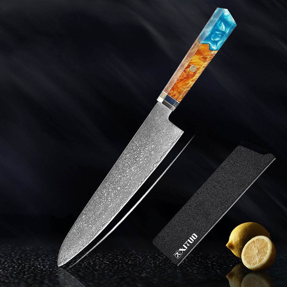 Kitchen Set Knife Damascus Steel Kitchen Knife Kitchen Knife Chef Knife Santoku Knife Japanese Knife Kitchen Tool - Mubimart
