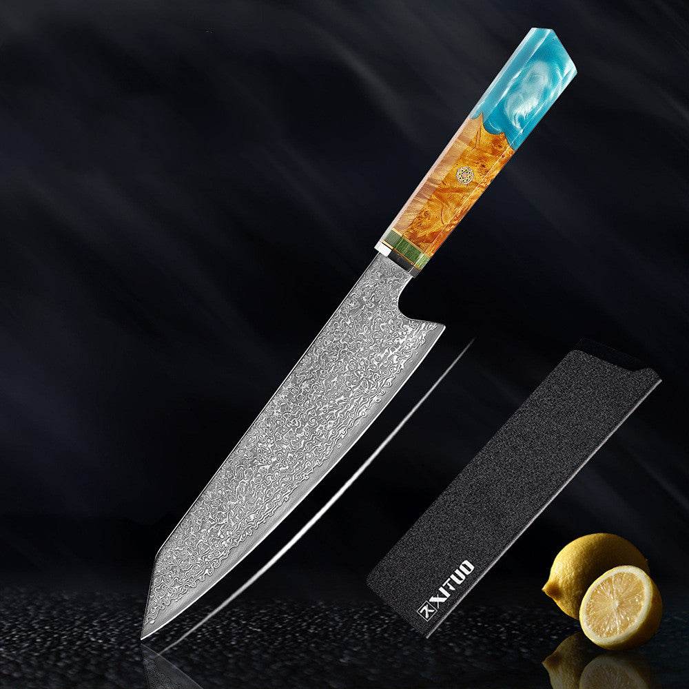 Kitchen Set Knife Damascus Steel Kitchen Knife Kitchen Knife Chef Knife Santoku Knife Japanese Knife Kitchen Tool - Mubimart